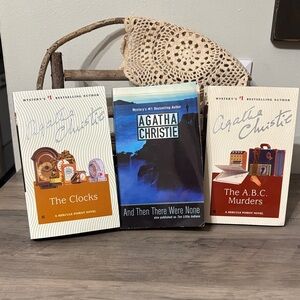 PREOWNED AGATHA CHRISTIE PAPERBACK MYSTERY BOOKS LOT OF 3